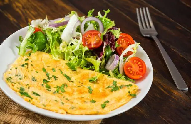 Omelette salade